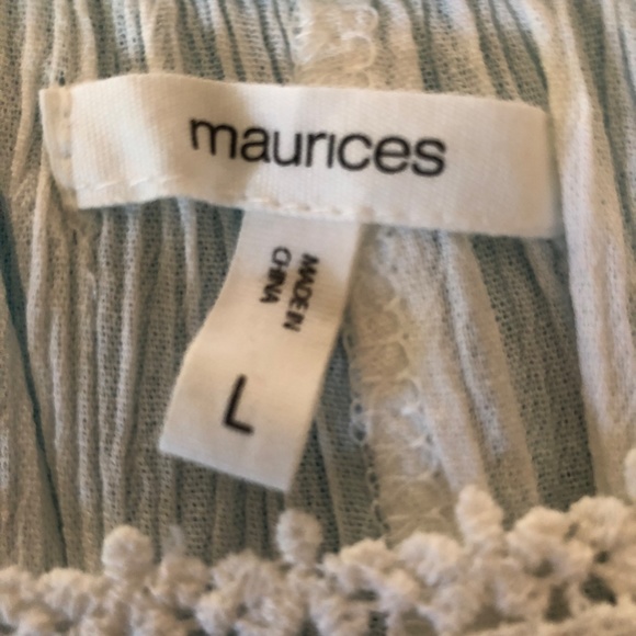 Maurices dressy pullover blouse, large, white - Picture 2 of 2